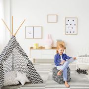 Taburet Units, cub, Minecraft Piatra, 30 x 30 x 30 cm BEANUN-CU-030-014