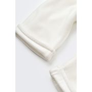 Salopeta Velvet cu bretele din 80%bumbac organic si 20% poliester - Ecru, Baby Cosy (Marime: 3-6 Luni) JEMBC-CSYK6032-3