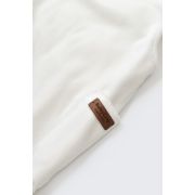 Salopeta Velvet cu bretele din 80%bumbac organic si 20% poliester - Ecru, Baby Cosy (Marime: 9-12 luni) JEMBC-CSYK6032-9