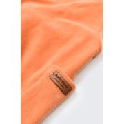 Salopeta Velvet cu bretele din 80%bumbac organic si 20% poliester - Portocaliu, Baby Cosy (Marime: 9-12 luni) JEMBC-CSYK6035-9