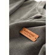 Salopeta cu maneca lunga si fermoar din 80%bumbac organic si 20% poliester - Antracit, Baby Cosy (Marime: 12-18 Luni) JEMBC-CSYK6029-12