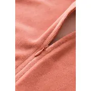 Salopeta cu maneca lunga si fermoar din 80%bumbac organic si 20% poliester - Caramiziu, Baby Cosy (Marime: 12-18 Luni) JEMBC-CSYK6031-12