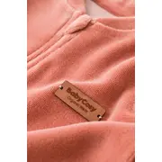 Salopeta cu maneca lunga si fermoar din 80%bumbac organic si 20% poliester - Caramiziu, Baby Cosy (Marime: 12-18 Luni) JEMBC-CSYK6031-12