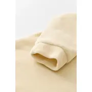 Salopeta cu maneca lunga si fermoar din 80%bumbac organic si 20% poliester -Crem, Baby Cosy (Marime: 12-18 Luni) JEMBC-CSYK6028-12