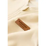 Salopeta cu maneca lunga si fermoar din 80%bumbac organic si 20% poliester -Crem, Baby Cosy (Marime: 12-18 Luni) JEMBC-CSYK6028-12