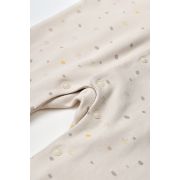 Set 2 salopetele cu maneca lunga si panataloni lungi cu botosei - 100%bumbac organic - Crem cu buline, Baby Cosy (Marime: 0-3 Luni) JEMBC-CSY5818-0