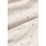 Set 2 salopetele cu maneca lunga si panataloni lungi cu botosei - 100%bumbac organic - Crem cu buline, Baby Cosy (Marime: 3-6 Luni) JEMBC-CSY5818-3