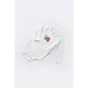 Set 3 piese Broscuta cu body, pantalonasi si vestuta din 80%bumbac organic si 20% poliester - Caramiziu, Baby Cosy (Marime: 18-24 Luni) JEMBC-CSYK6026-18