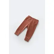 Set 3 piese Broscuta cu body, pantalonasi si vestuta din 80%bumbac organic si 20% poliester - Caramiziu, Baby Cosy (Marime: 6-9 luni) JEMBC-CSYK6026-6