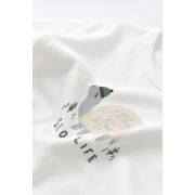 Set 3 piese Broscuta cu body, pantalonasi si vestuta din 80%bumbac organic si 20% poliester - Crem, Baby Cosy (Marime: 12-18 Luni) JEMBC-CSYK6023-12