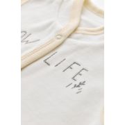 Set 3 piese Broscuta cu body, pantalonasi si vestuta din 80%bumbac organic si 20% poliester - Crem, Baby Cosy (Marime: 6-9 luni) JEMBC-CSYK6023-6