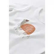 Set 3 piese Broscuta cu body, pantalonasi si vestuta din 80%bumbac organic si 20% poliester - Portocaliu, Baby Cosy (Marime: 12-18 Luni) JEMBC-CSYK6025-12