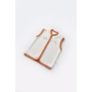 Set 3 piese Broscuta cu body, pantalonasi si vestuta din 80%bumbac organic si 20% poliester - Portocaliu, Baby Cosy (Marime: 6-9 luni) JEMBC-CSYK6025-6
