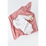 Body Bebe Unisex cu maneca lunga din 95% bumbac organic cu 5% elastan - Alb, Baby Cosy (Marime: 3-6 Luni) JEMBC-CSYR4307-3