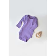 Body Bebe Unisex cu maneca lunga din 95% bumbac organic cu 5% elastan - Mov, Baby Cosy (Marime: 18-24 Luni) JEMBC-CSYR4302-18