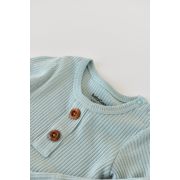 Salopeta cu maneca lunga si panataloni lungi din bumbac organic si modal - Mint (Marime: 0-3 Luni) JEMBC-CSYM11417-0