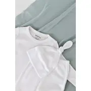 Set 3 piese: body cu maneca lunga, panataloni lungi si caciulita din bumbac organic si modal - Alb, Baby Cosy (Marime: 18-24 Luni) JEMBC-CSYM22511-18