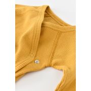 Set 4 piese: bluza, pantaloni, caciulita si manusi din bumbac organic si modal - Mustar, Baby Cosy (Marime: 3-6 Luni) JEMBC-CSYM24500-3