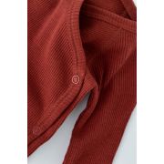 Set 4 piese: bluza, pantaloni, caciulita si manusi din bumbac organic si modal - Rosu, Baby Cosy (Marime: 3-6 Luni) JEMBC-CSYM24501-3