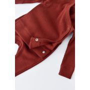 Set 4 piese: bluza, pantaloni, caciulita si manusi din bumbac organic si modal - Rosu, Baby Cosy (Marime: 3-6 Luni) JEMBC-CSYM24501-3