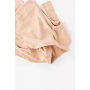 Set 4 piese: bluza, pantaloni, caciulita si manusi din bumbac organic si modal - Somon, Baby Cosy (Marime: 0-3 Luni) JEMBC-CSYM24503-0