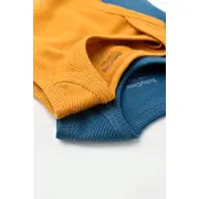 Set 2 body-uri fara maneci bebe unisex din bumbac organic si modal - Bleumarin/Sofran, Baby Cosy (Marime: 6-9 luni) JEMBC-CSYM11110-6