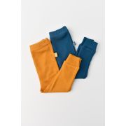 Set 2 pantaloni bebe unisex din bumbac organic si modal - Bleumarin/Sofran, Baby Cosy (Marime: 6-9 luni) JEMBC-CSYM11609-6