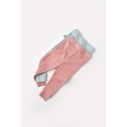 Set 2 pantaloni bebe unisex din bumbac organic si modal - Mint/Rose, Baby Cosy (Marime: 3-6 Luni) JEMBC-CSYM11607-3