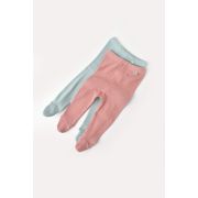 Set 2 pantaloni cu botosei bebe unisex din bumbac organic si modal - Mint/Rose, Baby Cosy (Marime: 6-9 luni) JEMCSYM11600-6