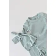 Set 4 piese: bluza, pantaloni, caciulita si manusi din bumbac organic si modal - Mint, Baby Cosy (Marime: 6-9 luni) JEMBC-CSYM24509-6