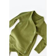 Set 4 piese: bluza, pantaloni, caciulita si manusi din bumbac organic si modal - Verde, Baby Cosy (Marime: 6-9 luni) JEMBC-CSYM24511-6