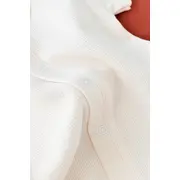 Salopeta cu panataloni scurti - 100% bumbac organic - Ecru, Baby Cosy (Marime: 6-9 luni) JEMBC-CSYW1014-6