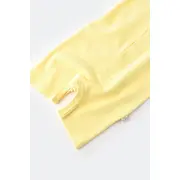 Salopeta cu panataloni scurti - 100% bumbac organic - Galben, Baby Cosy (Marime: 12-18 Luni) JEMBC-CSYW1016-12
