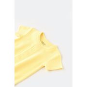 Salopeta cu panataloni scurti - 100% bumbac organic - Galben, Baby Cosy (Marime: 3-6 Luni) JEMBC-CSYW1016-3