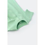 Salopeta cu panataloni scurti - 100% bumbac organic - Mint, Baby Cosy (Marime: 9-12 luni) JEMBC-CSYW1013-9