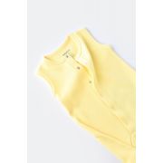 Salopeta fara maneci si panataloni scurti - 100% bumbac organic - Galben, Baby Cosy (Marime: 6-9 luni) JEMBC-CSYW1010-6