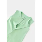 Salopeta fara maneci si panataloni scurti - 100% bumbac organic - Mint, Baby Cosy (Marime: 9-12 luni) JEMBC-CSYW1007-9