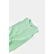 Salopeta fara maneci si panataloni scurti - 100% bumbac organic - Mint, Baby Cosy (Marime: 9-12 luni) JEMBC-CSYW1007-9