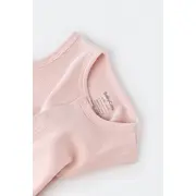 Salopeta fara maneci si panataloni scurti - 100% bumbac organic - Roz, Baby Cosy (Marime: 18-24 Luni) JEMBC-CSYW1011-18