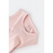 Salopeta fara maneci si panataloni scurti - 100% bumbac organic - Roz, Baby Cosy (Marime: 9-12 luni) JEMBC-CSYW1011-9