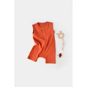 Salopeta fara maneci si panataloni scurti - 100% bumbac organic - Scortisoara, Baby Cosy (Marime: 3-6 Luni) JEMBC-CSYW1009-3