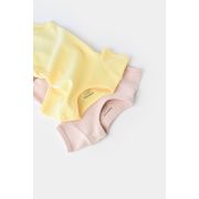 Set 2 body-uri bebe unisex -100% bumbac organic - Galben/Roz, Baby Cosy (Marime: 6-9 luni) JEMBC-CSYW1005-6