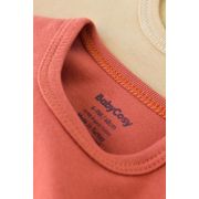 Set 2 body-uri bebe unisex -100% bumbac organic - Mustar/ Scortisoara, Baby Cosy (Marime: 18-24 Luni) JEMBC-CSY3023-18