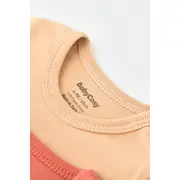 Set 2 body-uri bebe unisex -100% bumbac organic - Mustar/ Scortisoara, Baby Cosy (Marime: 3-6 Luni) JEMBC-CSY3023-3