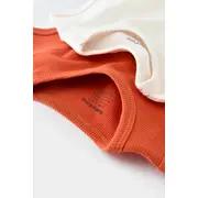 Set 2 body-uri bebe unisex -100% bumbac organic - Scortisoara/Ecru, Baby Cosy (Marime: 9-12 luni) JEMBC-CSYW1004-9