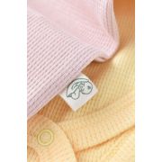Set 2 body-uri fara maneci bebe unisex -100% bumbac organic - Galben/Roz, Baby Cosy (Marime: 18-24 Luni) JEMBC-CSYW1002-18