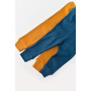 Set 2 pantaloni bebe unisex din bumbac organic si modal - Bleumarin/Sofran, Baby Cosy (Marime: 3-6 Luni) JEMBC-CSYM11609-3