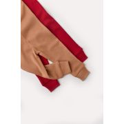 Set 2 pantaloni bebe unisex din bumbac organic si modal - Maro/Rosu, Baby Cosy (Marime: 3-6 Luni) JEMBC-CSYM11610-3