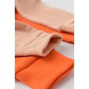 Set 2 pantaloni bebe unisex din bumbac organic si modal - Rodie/Piersica, Baby Cosy (Marime: 12-18 Luni) JEMBC-CSYM11613-12