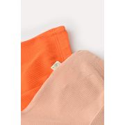 Set 2 pantaloni bebe unisex din bumbac organic si modal - Rodie/Piersica, Baby Cosy (Marime: 12-18 Luni) JEMBC-CSYM11613-12